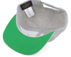Hot Kiddo Cap Kids Selma Engraved Patch Heather Snapback - Grey