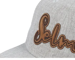 Hot Kiddo Cap Kids Selma Engraved Patch Heather Snapback - Grey