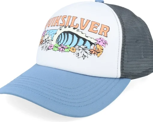 Kids-Quiksilver Kids Solar Eye Coronet Blue A-Frame Trucker -