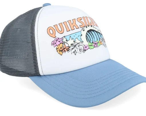 Kids-Quiksilver Kids Solar Eye Coronet Blue A-Frame Trucker -