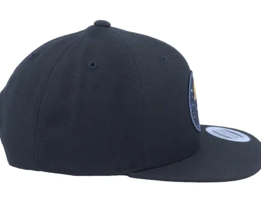 Kids-Kiddo Cap Kids Space Astronaut Saturn Black Snapback -