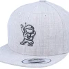Snapback-Kiddo Cap Kids Space Pose Heather Grey Snapback -