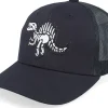 Trucker-Kiddo Cap Kids Spinosaurus Skeleton Patch Trucker - Black
