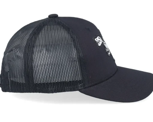 Trucker-Kiddo Cap Kids Spinosaurus Skeleton Patch Trucker - Black