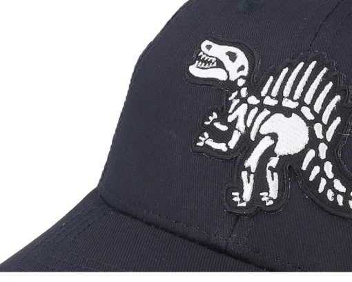 Trucker-Kiddo Cap Kids Spinosaurus Skeleton Patch Trucker - Black