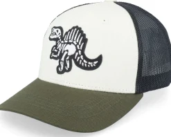 Trucker-Kiddo Cap Kids Spinosaurus Skeleton Patch Trucker - Black