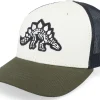 Kids-Kiddo Cap Kids Stegosaurus Skeleton Ivory/Black/Dark Mesh -