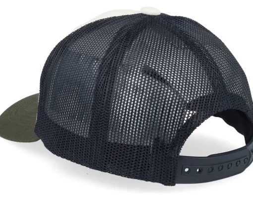 Kids-Kiddo Cap Kids Stegosaurus Skeleton Ivory/Black/Dark Mesh -