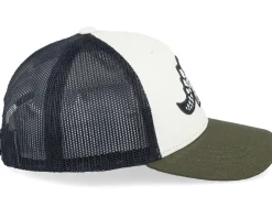 Kids-Kiddo Cap Kids Stegosaurus Skeleton Ivory/Black/Dark Mesh -