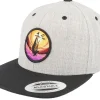 Snapback-Kiddo Cap Kids Summer Sail Boat Ship Heather Grey/Black -