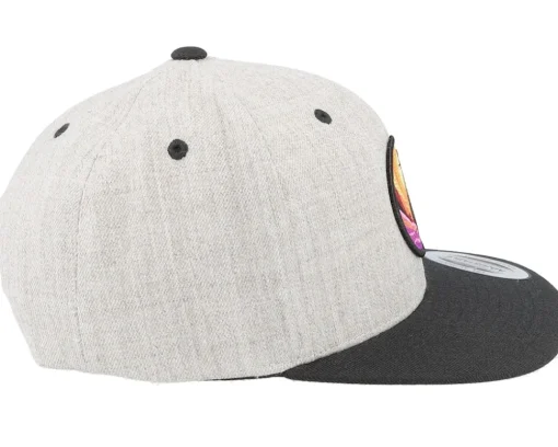 Snapback-Kiddo Cap Kids Summer Sail Boat Ship Heather Grey/Black -