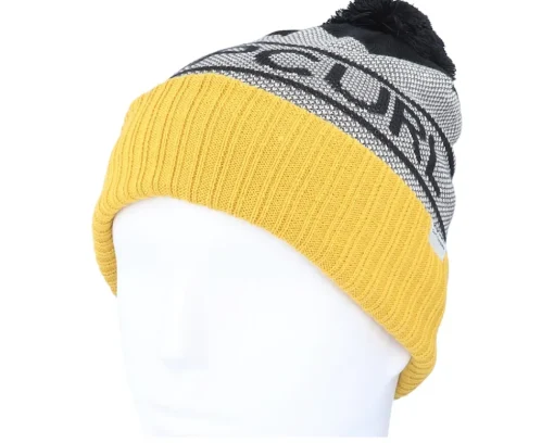 Pom Beanies | Kids-Rip Curl Kids Swc Eco Tall Beanie Mustard/Grey Pom -