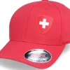 Online Forza Kids Switzerland Flag Shield Red Flexfit -
