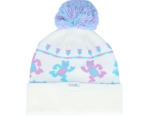 Pom Beanies | Kids-Coal Kids The Toy Bin White Pom -