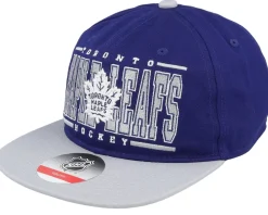 Kids-Outerstuff Kids Toronto Maple Leafs Logo Flatbrim Cap /Grey Snapback - Blue