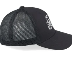 Trucker-Kiddo Cap Kids Tractor Outline Black/Black Trucker -