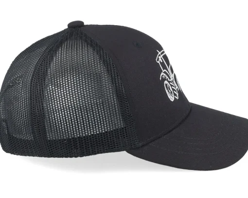 Trucker-Kiddo Cap Kids Tractor Outline Black/Black Trucker -