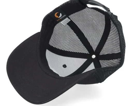 Trucker-Kiddo Cap Kids Tractor Outline Black/Black Trucker -