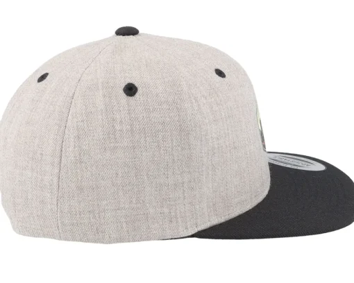 Snapback | Kids-Kiddo Cap Kids Tractor Print Heather Grey Snapback -
