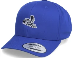 Adjustable-Kiddo Cap Kids Train Locomotive Blue Adjustable -