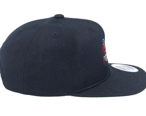 Snapback | Kids-Kiddo Cap Kids Train Steam Locomotive Black Snapback -