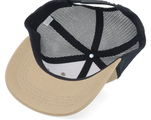 Kids-Kiddo Cap Kids T-rex Dino Caramel/Black Trucker - Beige