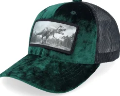 Trucker | Kids-Calza Pennello Kids T-rex Dino Patch Velvet /Black Trucker - Green