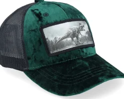 Trucker | Kids-Calza Pennello Kids T-rex Dino Patch Velvet /Black Trucker - Green