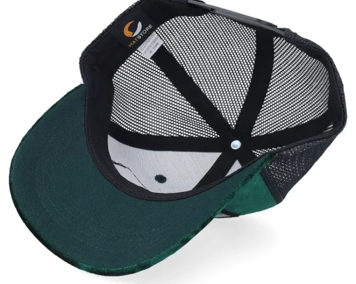 Trucker | Kids-Calza Pennello Kids T-rex Dino Patch Velvet /Black Trucker - Green