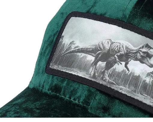 Trucker | Kids-Calza Pennello Kids T-rex Dino Patch Velvet /Black Trucker - Green