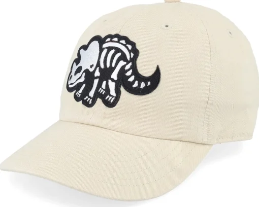 Adjustable | Kids-Kiddo Cap Kids Triceratops Skeleton Patch Olive Adjustable - Green