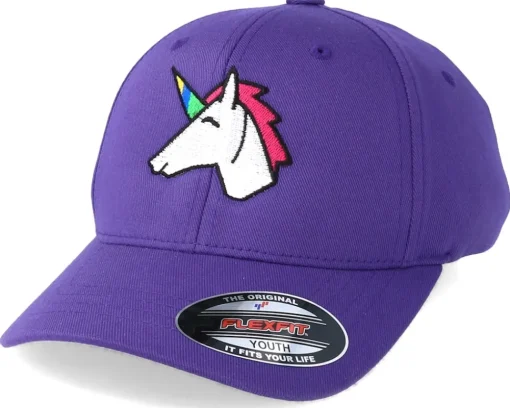 New Unicorns Kids Unicorn Purple Flexfit -