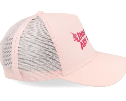 Trucker-Unicorns Kids Are Real Pastel /Pastel A-frame Trucker - Pink