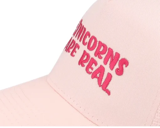 Trucker-Unicorns Kids Are Real Pastel /Pastel A-frame Trucker - Pink