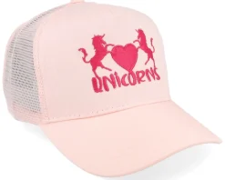 Trucker-Unicorns Kids Heart Pastel /Pastel A-Frame Trucker - Pink