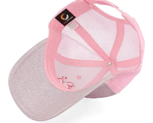 Trucker-Unicorns Kids Heart Glitter/ Trucker - Pink