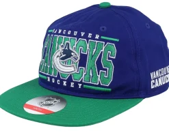 Online Outerstuff Kids Vancouver Canucks Logo Flatbrim Cap /Green Snapback - Blue