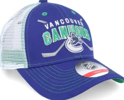 Kids-Outerstuff Kids Vancouver Canucks Lockup Meshback /White Trucker - Blue