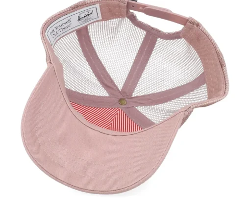 Trucker-Herschel Kids Whaler Cotton Mesh Cap Ash Rose A-Frame Trucker -