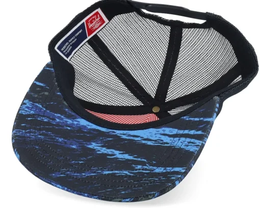 Trucker-Herschel Kids Whaler Mesh Cap Dune Waves Trucker -