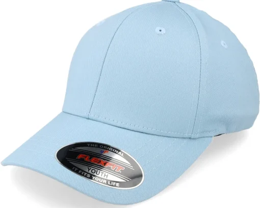 Kids-Flexfit Kids Wooly Combed Carolina - Blue