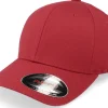 Flexfit | Blanks-Flexfit Kids Wooly Combed Rose Brown - Red