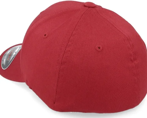 Flexfit | Blanks-Flexfit Kids Wooly Combed Rose Brown - Red