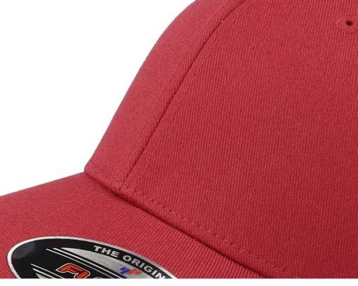 Flexfit | Blanks-Flexfit Kids Wooly Combed Rose Brown - Red