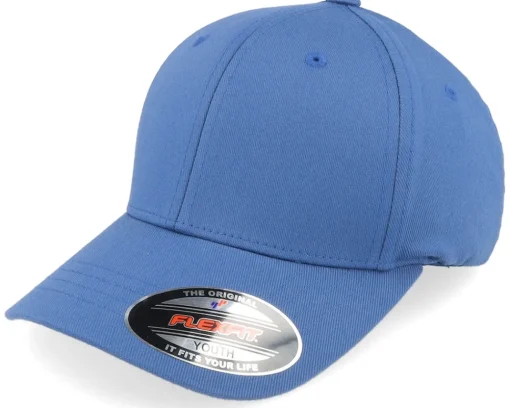 Flexfit | Blanks-Flexfit Kids Wooly Combed Slate - Blue