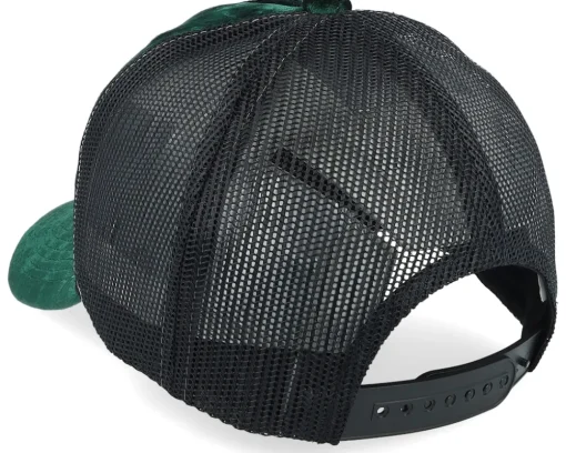 Trucker | Velvet Caps-Public Domain Kids Youth Japan Velvet /Black Trucker - Green