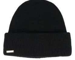 Cuff Beanies-Seeberger Knit Beanie With Turn-up Bronze Cuff - Yellow
