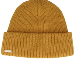 Knitted Beanies-Seeberger Knit Beanie With Turn-up Smoke Gray Cuff - Grey