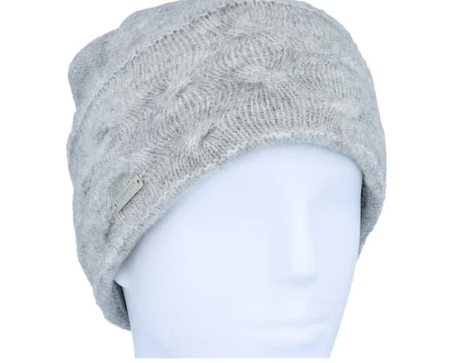 Best Seeberger Knit Toque Smoke Gray Cuff -