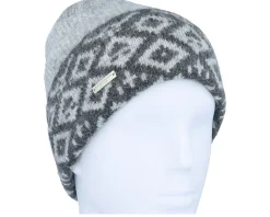 Cuff Beanies-Seeberger Knit With Turn-up Smoke Gray/Anthracite Cuff -